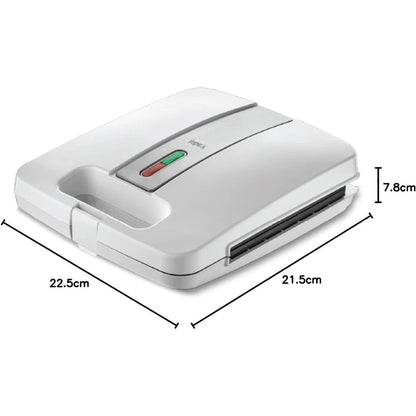 Impex 4-Slice Sandwich Maker – 1400W, Cool-Touch Housing, Non-Stick Plates, Power & Ready Lights, Upright Storage, Skid-Resistant Feet – White -  SW 3603 - Damoo