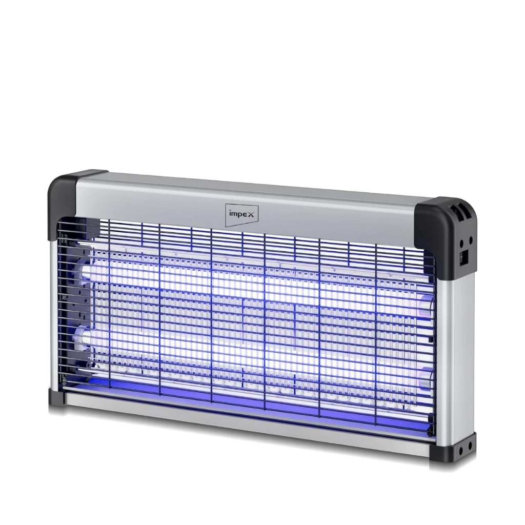 Impex Electric Insect Killer – Mosquito Zapper with UV Light, Low Power Consumption, Non-Toxic, Easy Tube Replacement – Silent Indoor Bug Zapper (White) -  IK 4606 - Damoo
