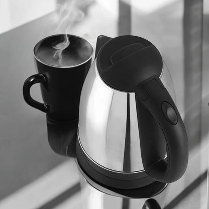 Impex Electric Kettle – 1.8L Stainless Steel Cordless Kettle with Triple Thermostat, Boil-Dry Protection, 360° Swivel Base, Auto Shut-Off & Heat-Resistant Handle – 1500W – Silver | STEAMER-1801 - Damoo