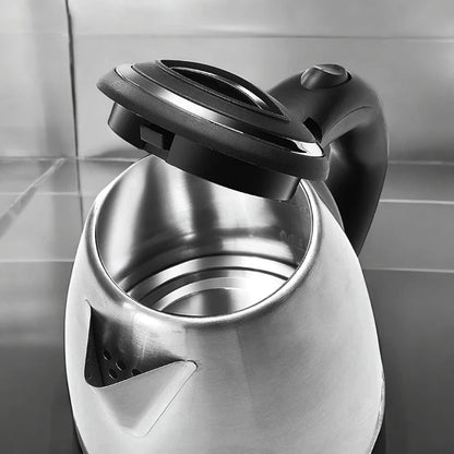 Impex Electric Kettle – 1.8L Stainless Steel Cordless Kettle with Triple Thermostat, Boil-Dry Protection, 360° Swivel Base, Auto Shut-Off & Heat-Resistant Handle – 1500W – Silver | STEAMER-1801 - Damoo