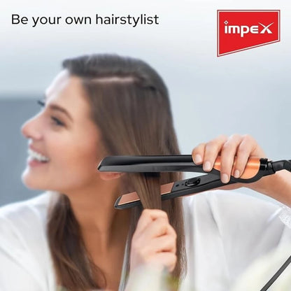 Impex Hair Dryer & Hair Straightener Combo – 2 Heat Settings, 1800-2100W, Swivel Cord, Auto Shutoff, Styling Nozzle Included | HSK 101 - Damoo