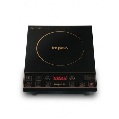 Impex Infrared Cooktop IR 2701A – 1500W Electric Stove with 8 Power Levels, 5 Cooking Modes, 24-Hour Preset Timer, LED Display, Overheat Protection & Universal Pot Compatibility – Black - Damoo