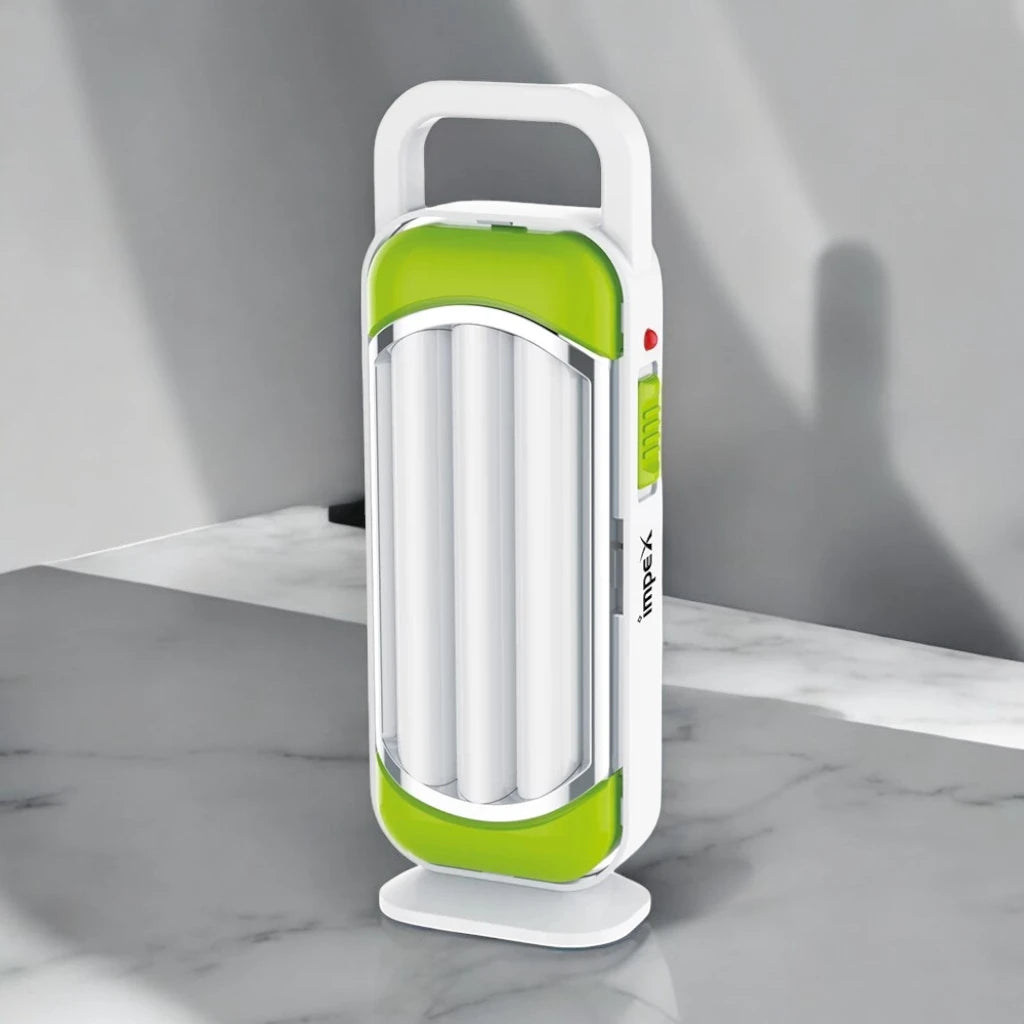 Impex LED Rechargeable Emergency Light – 1200mAh Battery, 37 SMD LEDs, 4-Hour Runtime, Built-in Solar Panel & AC Charging – Compact, Portable Light for Home & Outdoor Use - IL 685B - Damoo