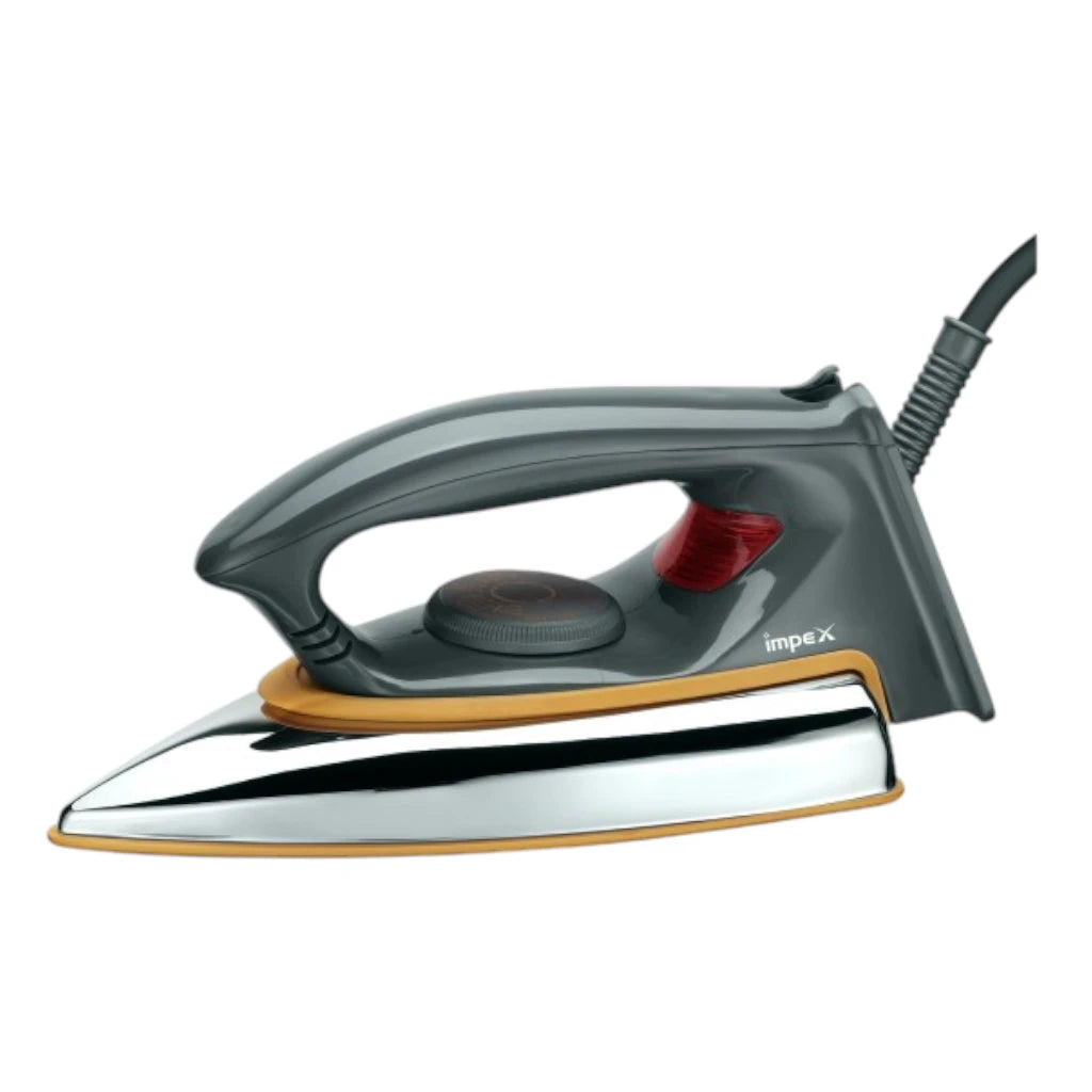 impex Showy 1200W Lightweight Electric Iron Box with Non-Stick Ceramic Soleplate, 5 Temperature Settings, Auto-Thermostat, Overheat Protection, 180° Swivel Cord & Cool Grip Handle - Damoo