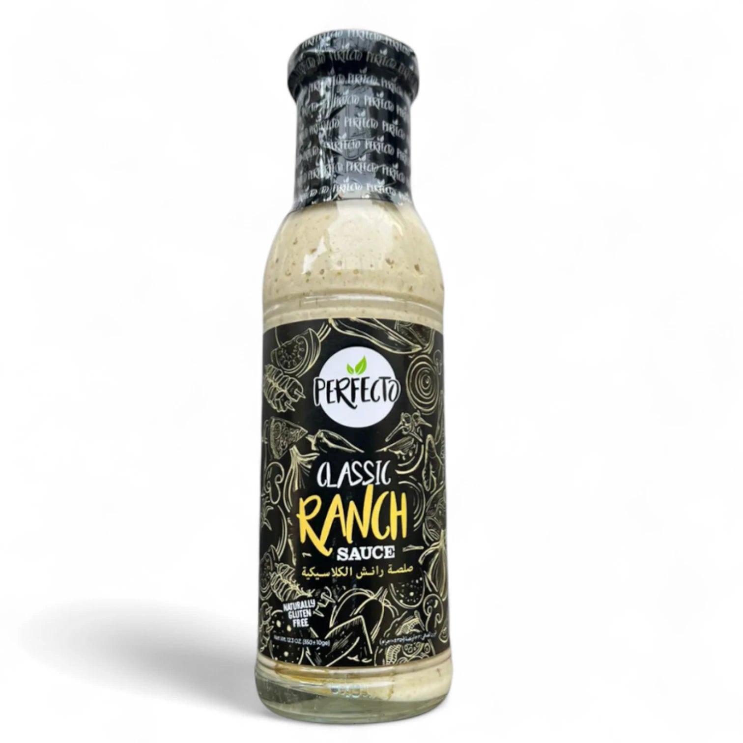 Perfecto Classic Ranch Sauce – 350ml | Creamy Gluten-Free Salad Dressing & Dipping Sauce | Ideal for Burgers, Wraps, Fries & More | Rich, Tangy Flavor with Natural Ingredients - Damoo