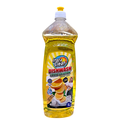 InstaClean Lemon Dishwash Liquid – 1L Powerful Grease-Fighting Formula | 3X Stronger - Damoo