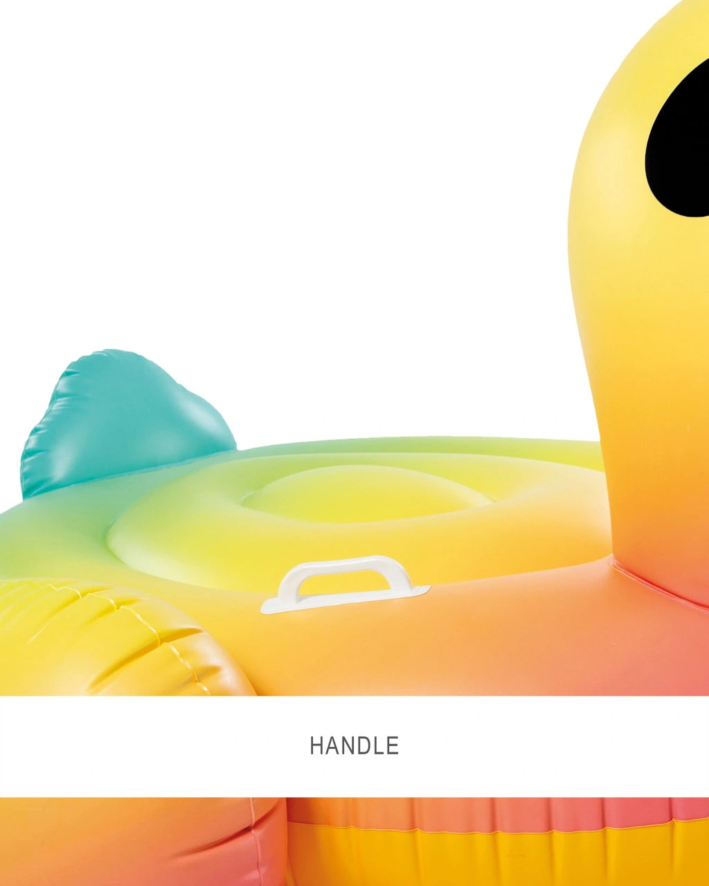 Intex Baby Duck Ride-On Inflatable Pool Float – Giant 147 x 147 x 81 cm Yellow Duck Float with Handles – Fun Pool Toy for Kids Ages 3+ (Max Weight 100 kg) - Damoo
