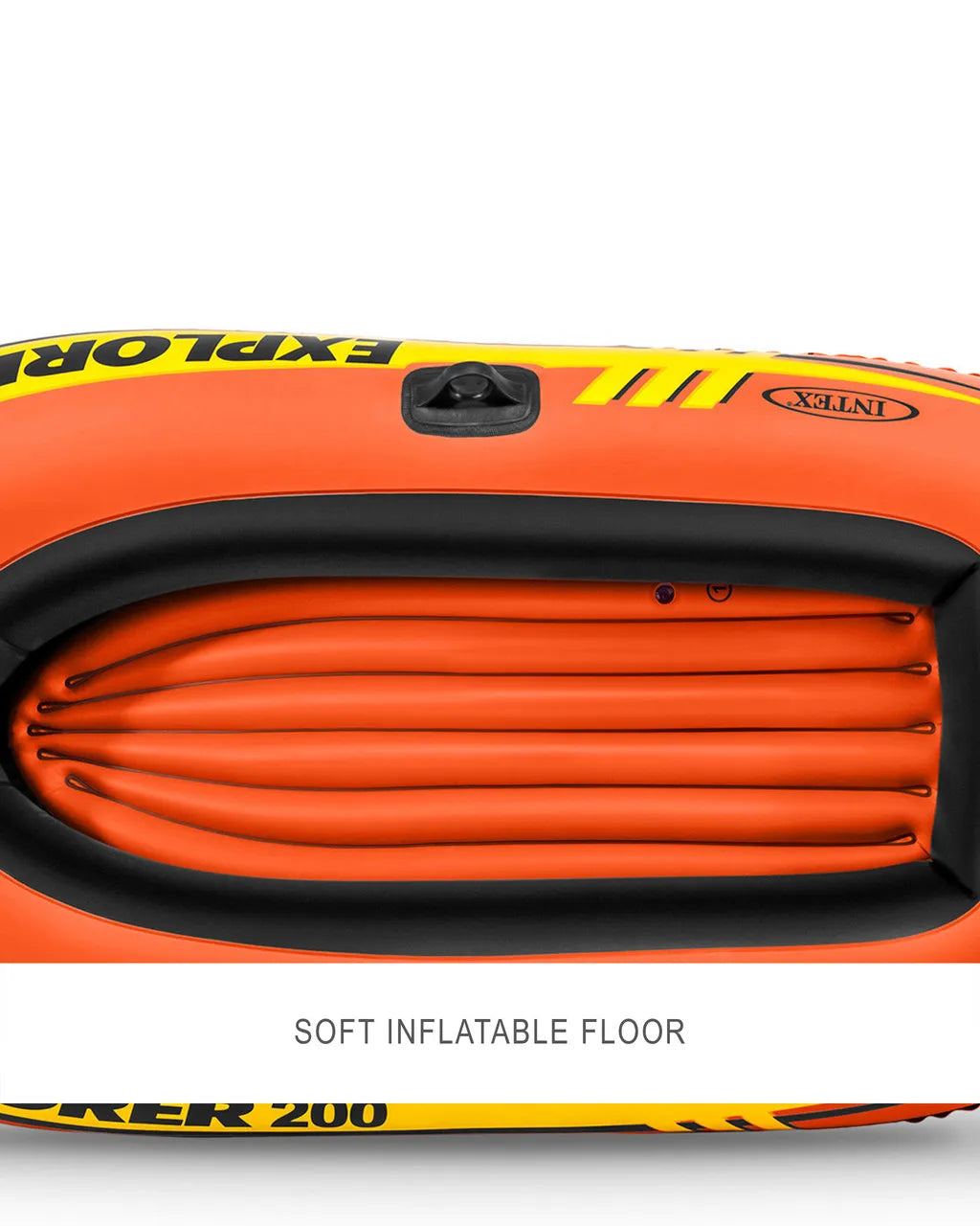 Intex Explorer™ 200 Inflatable Boat Set – 2-Person Raft with Oars & Pump | 185 × 94 × 41 cm | Max Load 95 kg | Pool & Lake Use - Damoo