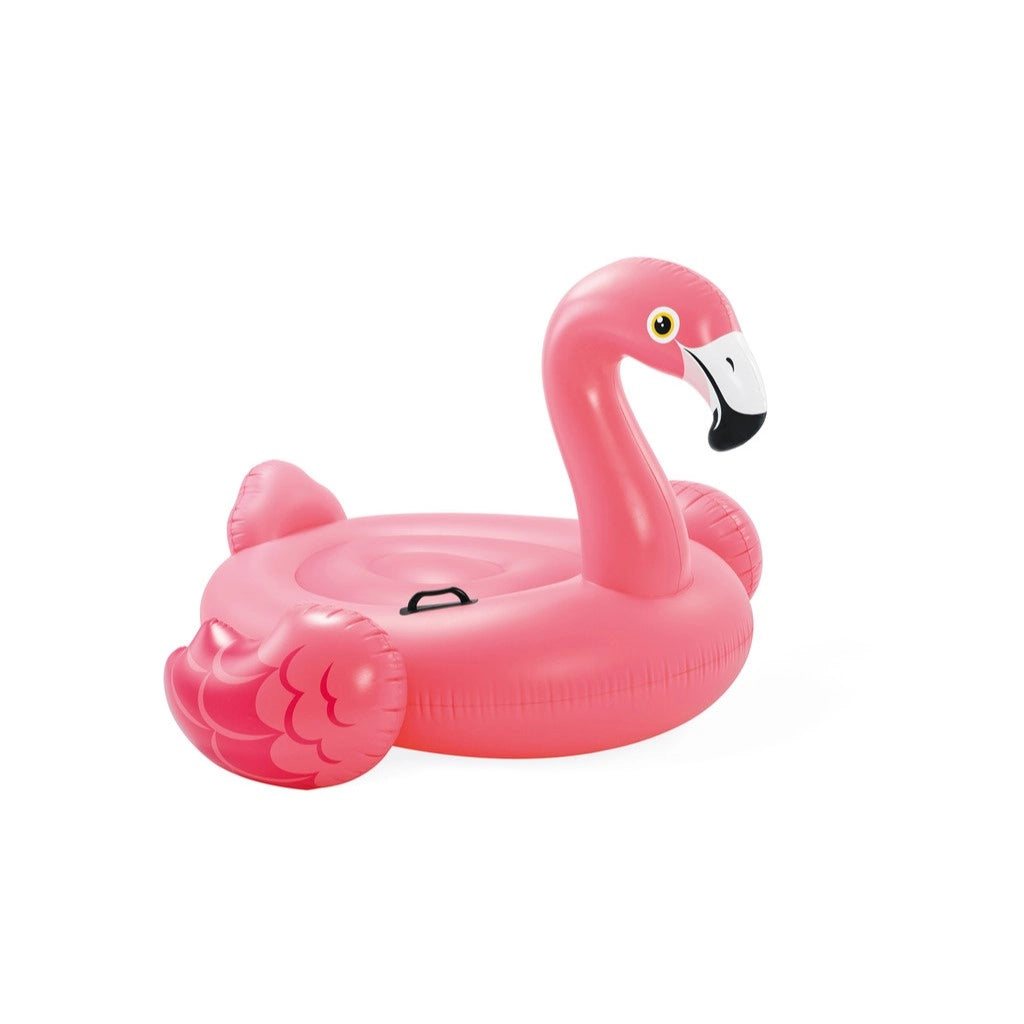 Intex Flamingo Ride-On Inflatable Pool Float – Stylish 142 x 137 x 97 cm Pool Lounger for Teens & Adults – With Handles & Dual Air Chambers for Extra Safety - Damoo