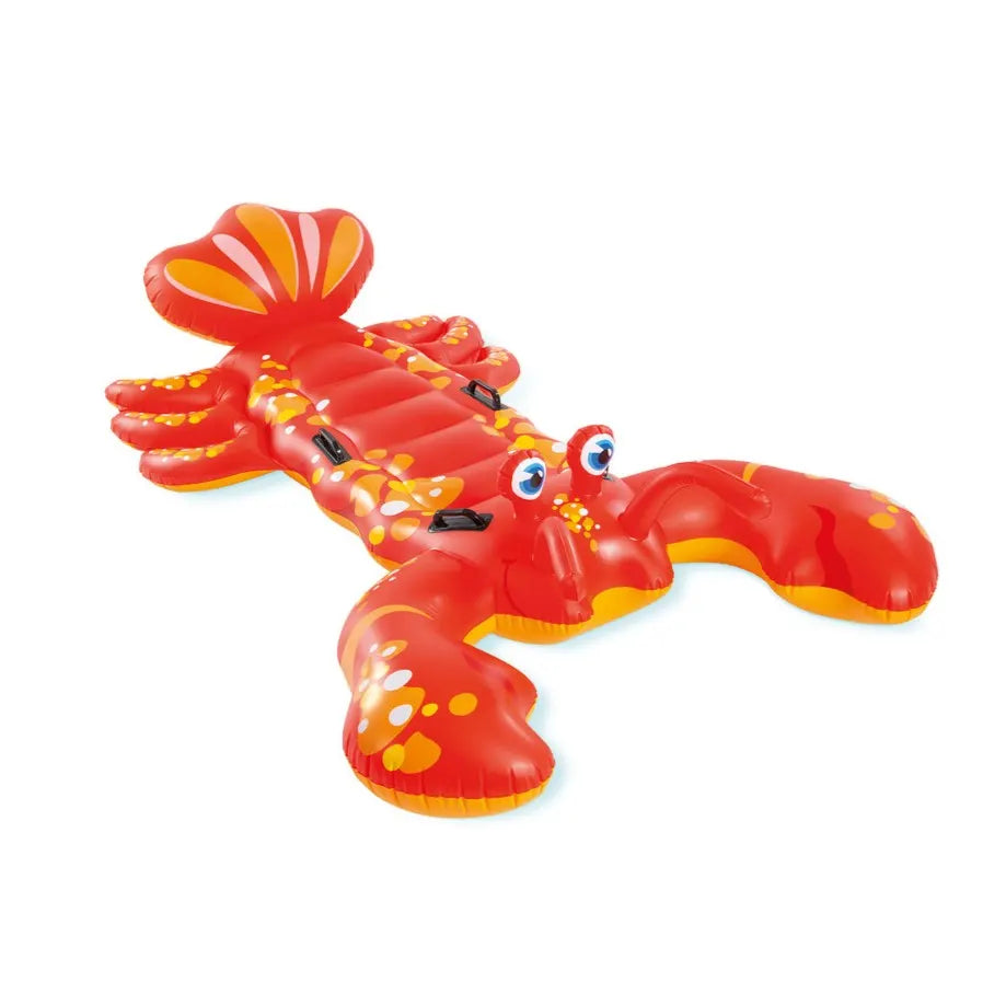 Intex Giant Lobster Ride-On Inflatable Pool Float for Kids – Extra Wide 213 x 137 cm Float with Grab Handles – Fun Water Toy for Ages 3+ - Damoo