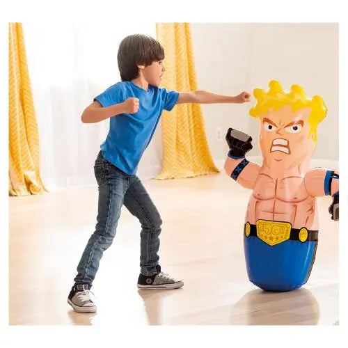 INTEX Inflatable 3D Bop Bag for Kids – Punching Toy with Weighted Base Assorted Styles (3+ Years , Indoor & Outdoor Use) - Damoo