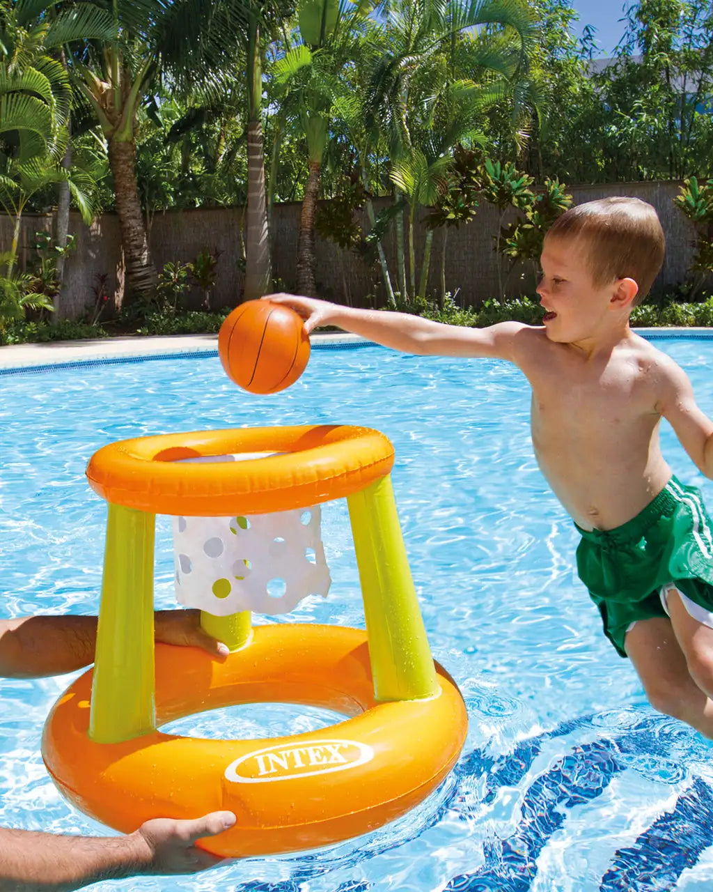 Intex Inflatable Floating Basketball Hoop – Fun Water Game for Kids & Adults (67 x 55 cm) - Damoo