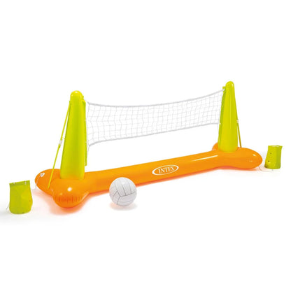 Intex Inflatable Pool Volleyball Net – Giant Floating Volleyball Game for Ultimate Summer Fun (239 × 64 × 91 cm) - Damoo