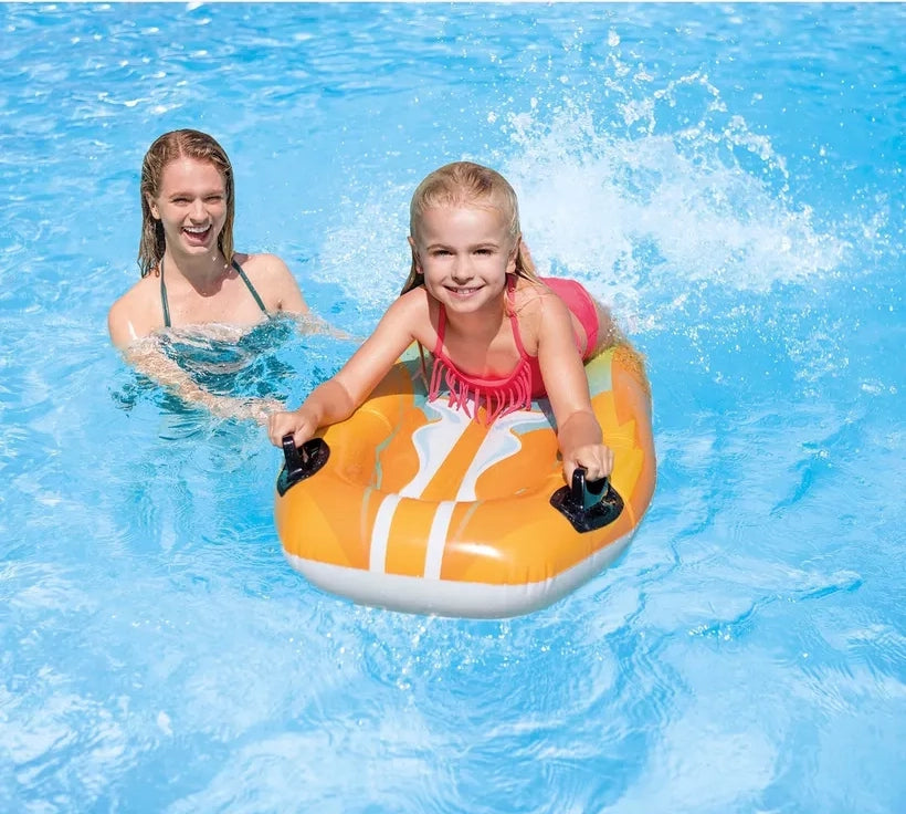 Intex Joy Rider Inflatable Pool Surfboards – Colorful Wave Riders with Dual Grab Handles for Kids - Damoo
