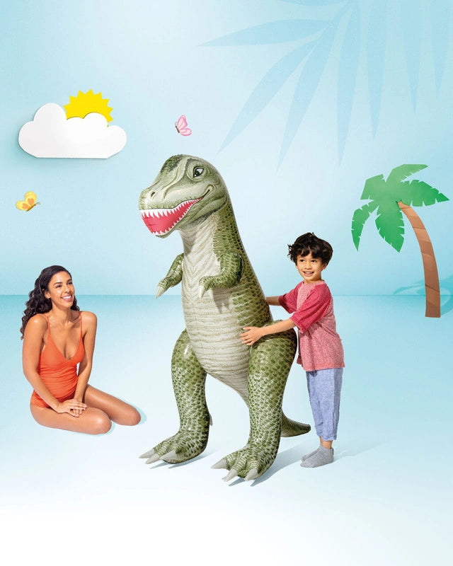 Intex Jurassic Dino Pals Inflatable Toys – T-Rex & Stegosaurus Room Décor & Play Figures – 1.14m x 74cm x 1.50m Inflated – Fun for Kids Ages 3+ - Damoo