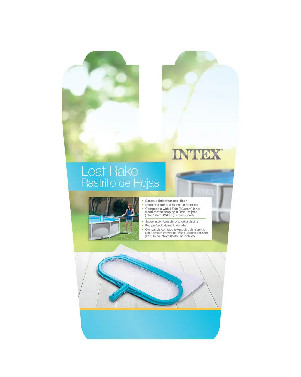 Intex Leaf Skimmer Net – Durable Mesh Pool Skimmer Head, Compatible with 3cm Telescoping Pole - Damoo