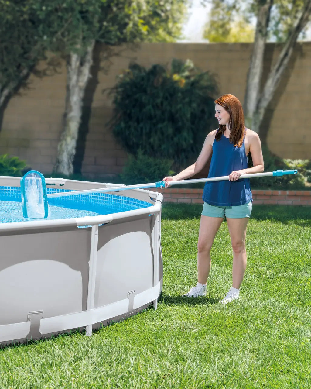 Intex Leaf Skimmer Net – Durable Mesh Pool Skimmer Head, Compatible with 3cm Telescoping Pole - Damoo