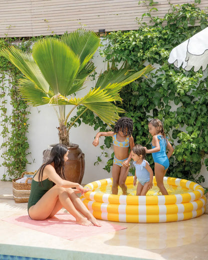 Intex Lemon Kiddie Pool – 147cm x 33cm Inflatable Backyard Pool with 330L Capacity, Ages 2+ - Damoo
