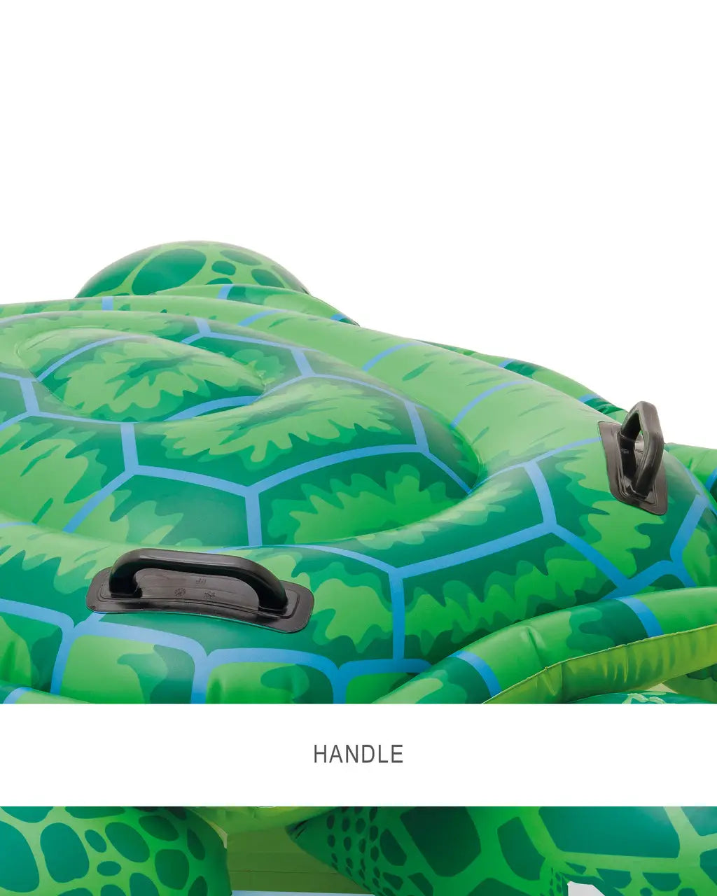 Intex Lil' Sea Turtle Ride-On Inflatable Pool Float – Kids Pool Toy with Grab Handles & Repair Patch – 59" x 50", Ages 3+ - Damoo