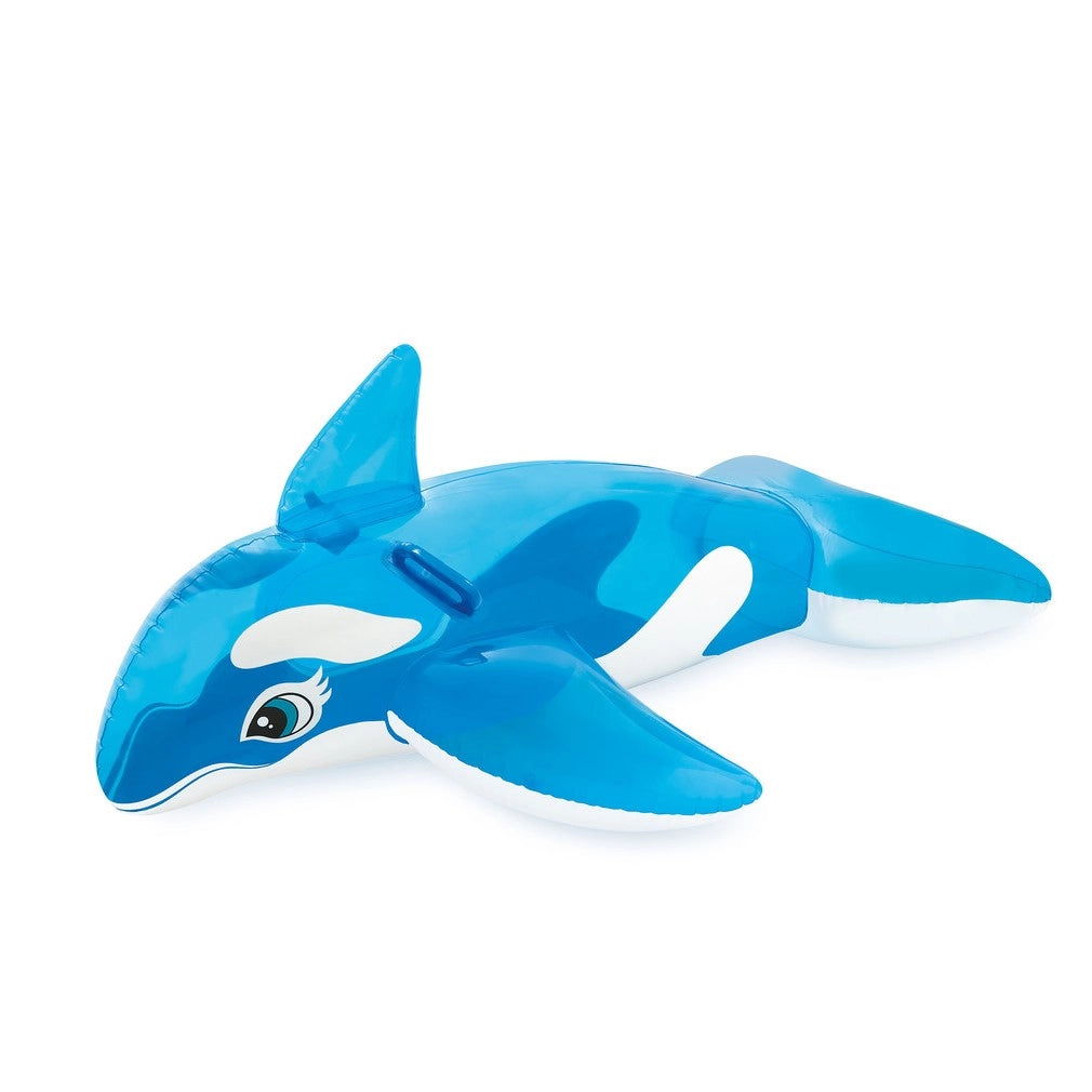 Intex Lil' Whale Ride-On Inflatable Pool Float – Fun Whale Pool Toy with Grab Handles for Kids – Ages 3+ - Damoo