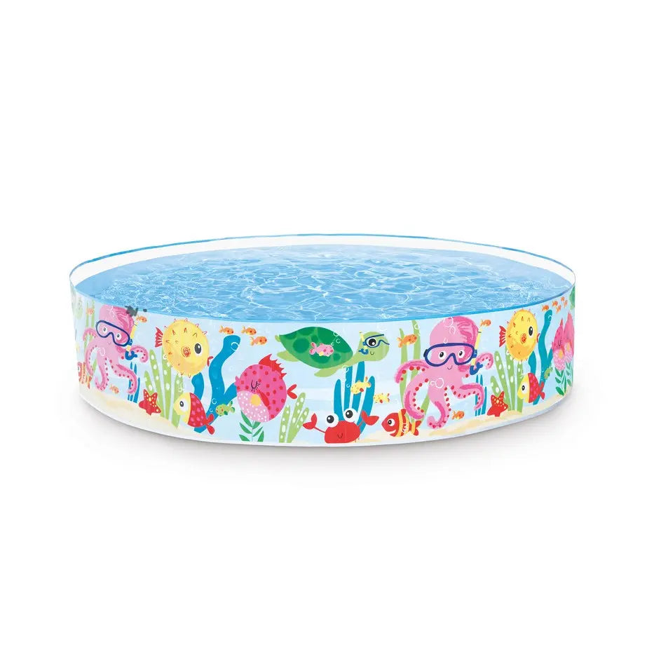 Intex Ocean Play Snapset Kiddie Pool – 183cm Round Pool with 958L Capacity, Easy Setup, Ages 3+ - Damoo