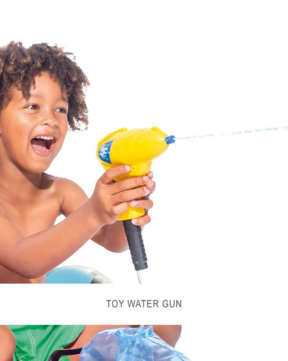Intex Plane Ride-On Inflatable Pool Float with Built-In Water Gun – Airplane Pool Rider for Kids Ages 3+ – 117 cm Vinyl Float in Red or Blue - Damoo