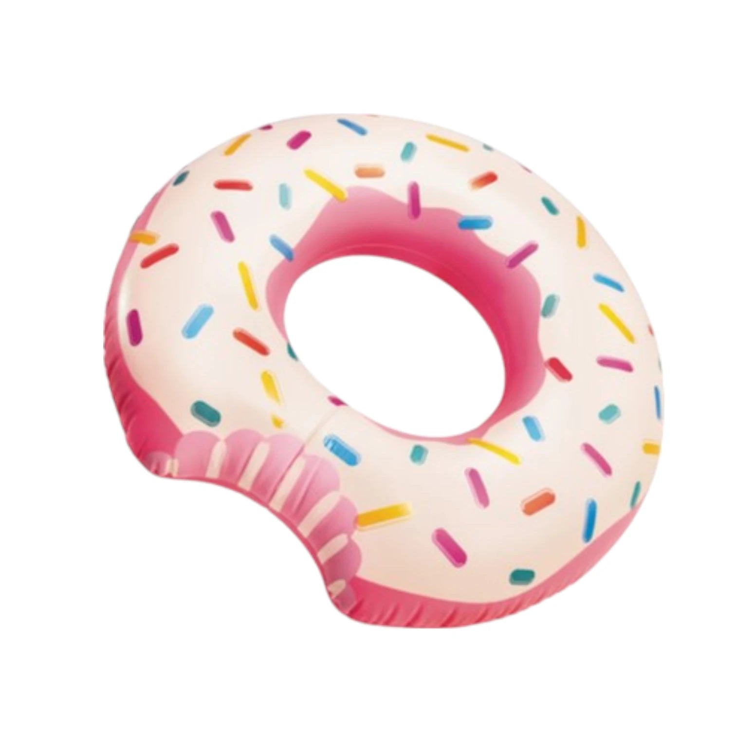 Intex Rainbow Donut Inflatable Pool Tube – Sweet Colorful Swim Ring Float for Teens & Adults – 114 cm Diameter for Ages 9+ - Damoo