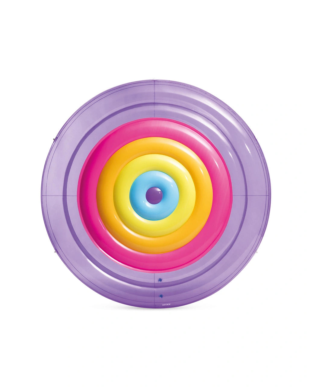 Intex Rainbow Fiesta Inflatable Pool Island – Giant 2-Person Float with Grab Rope & Dual Air Chambers – Vibrant Lounge Float for Pool Parties & Lake Days - Damoo