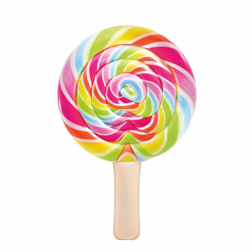 INTEX Rainbow Lollipop Inflatable Pool Float – Oversized Lounger for Kids & Adults (198 x 127 x 24 cm) - Damoo