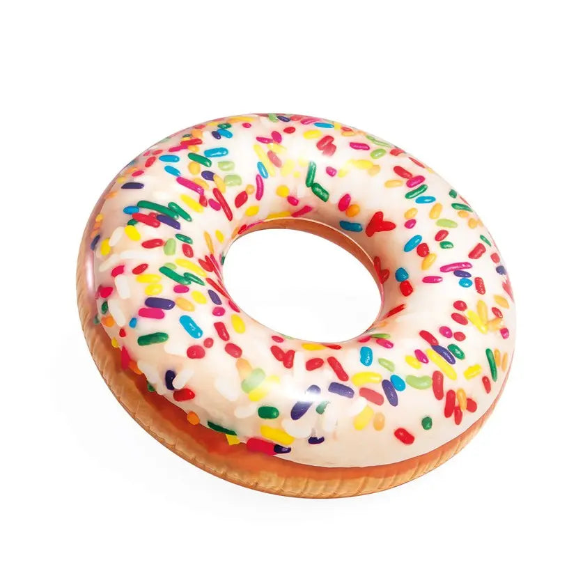 Intex Sprinkle Donut Inflatable Pool Tube – Tasty-Looking Float for Sweet Summer Vibes (99 x 25 cm) - Damoo