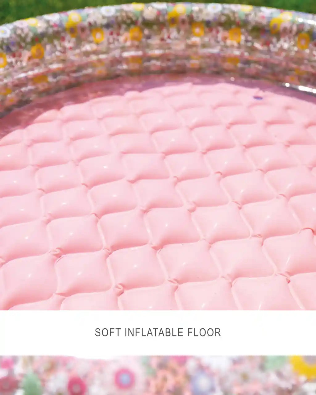 INTEX Sweet Blossom Baby Pool – Inflatable Kiddie Pool with Soft Floor (56L Capacity) - Damoo