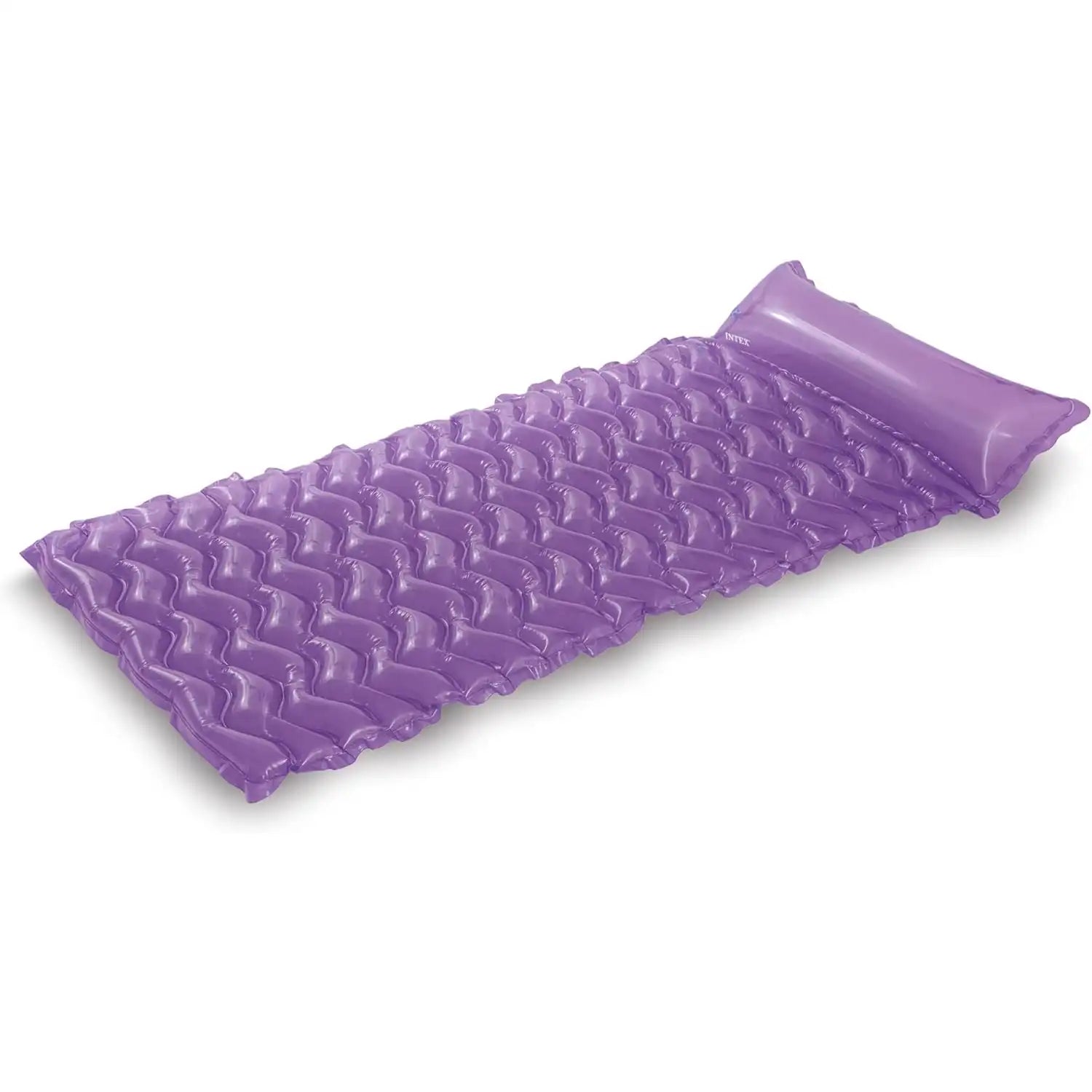 INTEX Tote-N-Float Wave Inflatable Pool Lounger with Built-In Pillow – 229 x 86 cm - Damoo