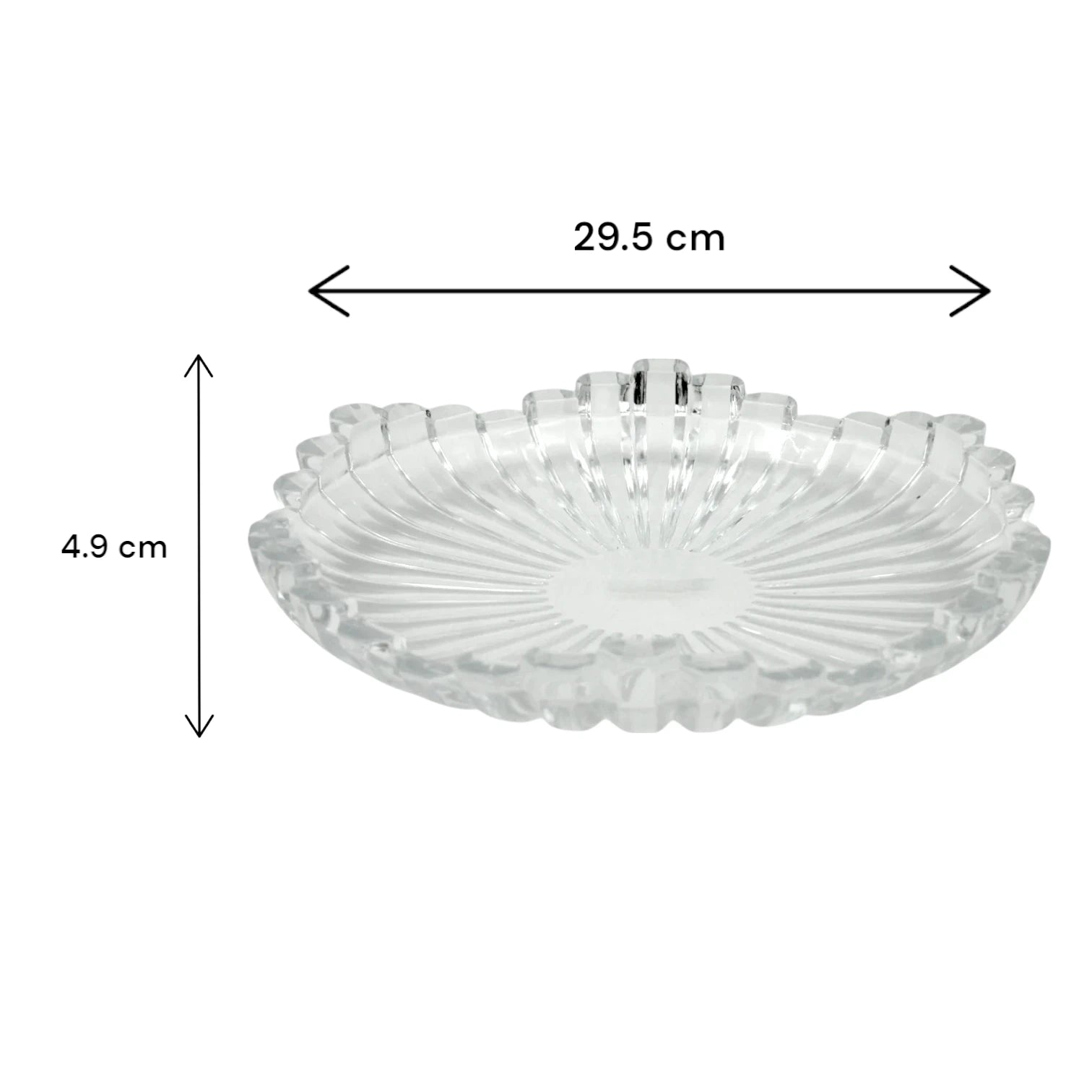 Isfahan 881 Berlin Tempered Glass Plate, 1 Piece - Elegant, Durable & Minimalist Glassware for Everyday Dining & Special Occasions - Damoo