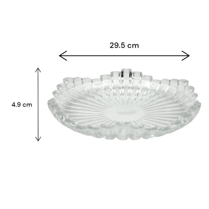 Isfahan 881 Berlin Tempered Glass Plate, 1 Piece - Elegant, Durable & Minimalist Glassware for Everyday Dining & Special Occasions - Damoo