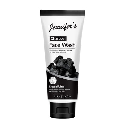 Jennifer’s Activated Charcoal Face Wash – 225ML | Deep Cleansing & Detoxifying Cleanser for Clearer, Radiant Skin | For All Skin Types - Damoo