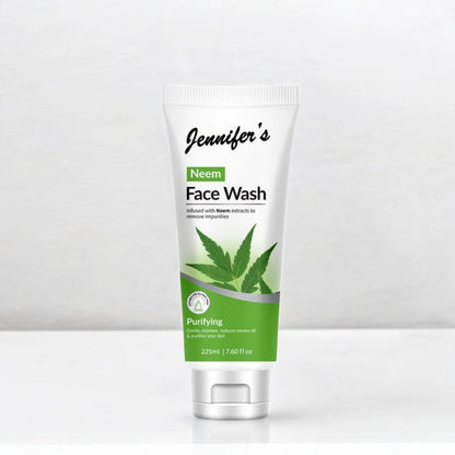 Jennifer’s Neem Face Wash 225ml – Purifying Formula for Oily & Acne-Prone Skin | Deep Cleanse, Oil Control & Clear Complexion - Damoo