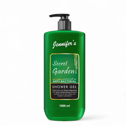 Jennifer's Secret Garden Anti-Bacterial Shower Gel – 1L (Pack of 3) | Deep Cleansing & Extra Moisturizing Body Wash | All Skin Types | Year-Round Skin Protection - Damoo