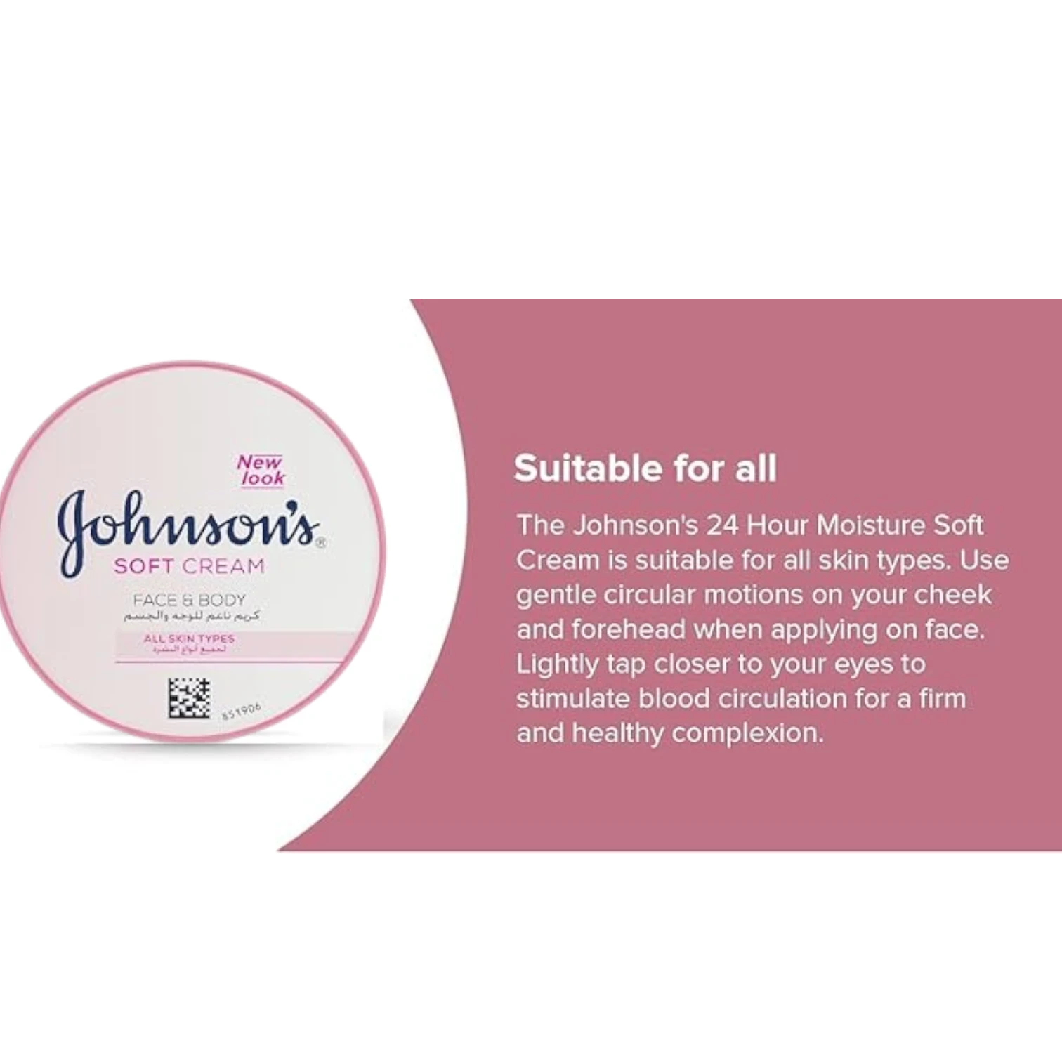 Johnson’s 24 Hour Moisture Soft Cream with Shea Butter + Ayur Soap | Deep Hydration for Dry Skin | 200ml - Damoo