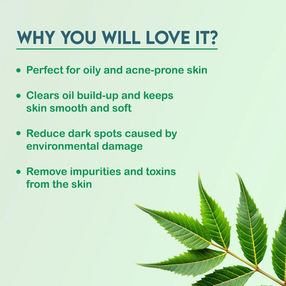 Jovees Herbal Neem Face Wash 120ml – Neem & Tea Tree Extracts | Fights Acne & Pimples | Deep Cleansing & Oil Control | For Men & Women | All Skin Types - Damoo