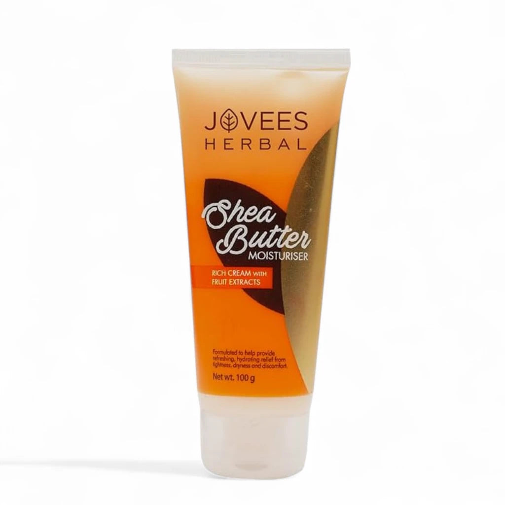 Jovees Shea Butter Moisturizer – 100gm | Deep Hydration with Fruit Extracts | Anti-Ageing & Inflammation Relief | For Normal & Dry Skin - Damoo