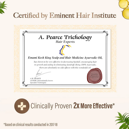 KESH KING Ayurvedic Anti Hairfall Hair Oil – 300ml | Herbal Hair Growth & Fall Control Treatment | Paraben-Free | For All Hair Types - Damoo