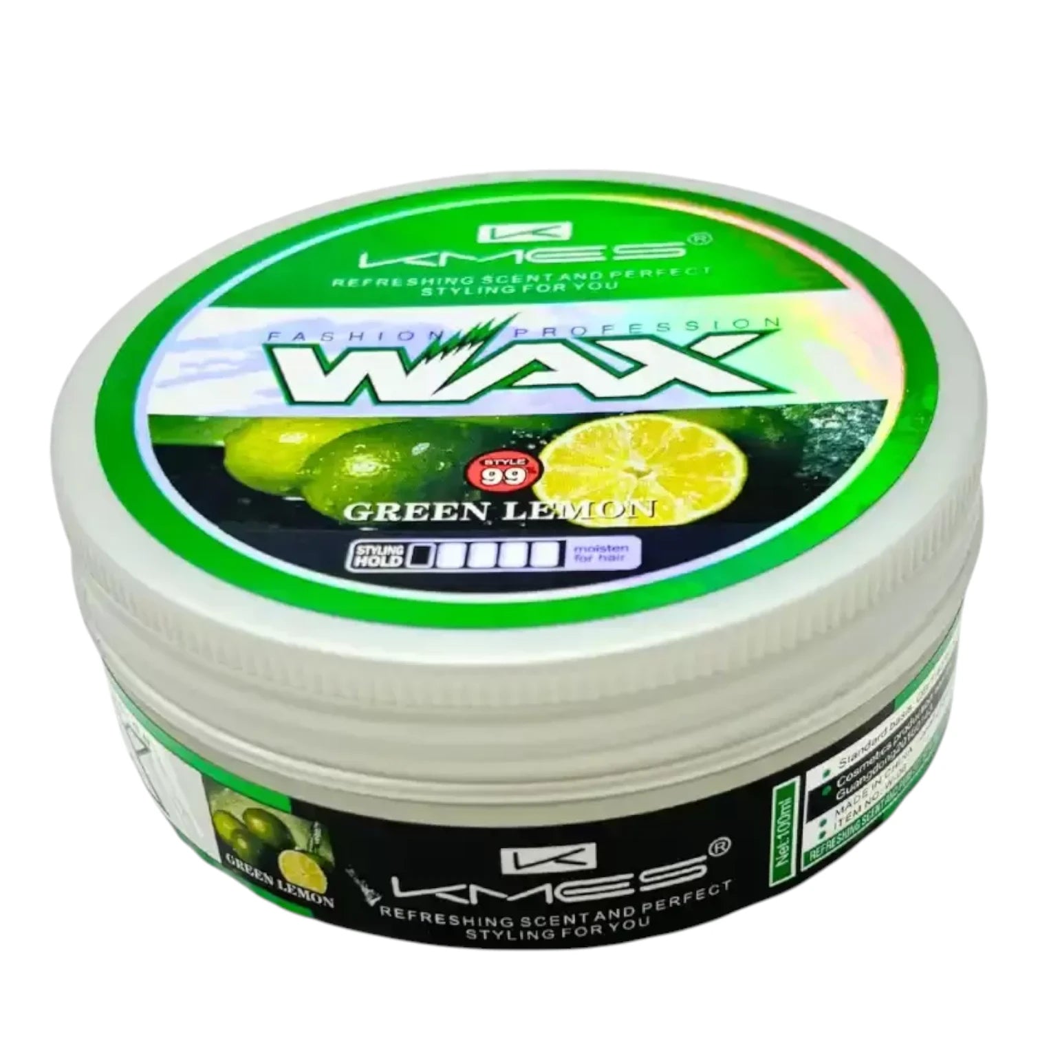 Kmes Professional Hair Styling Wax Gel 150ml – Green Lemon Extract – Moisturizing, Repairing, Natural Shine - Damoo