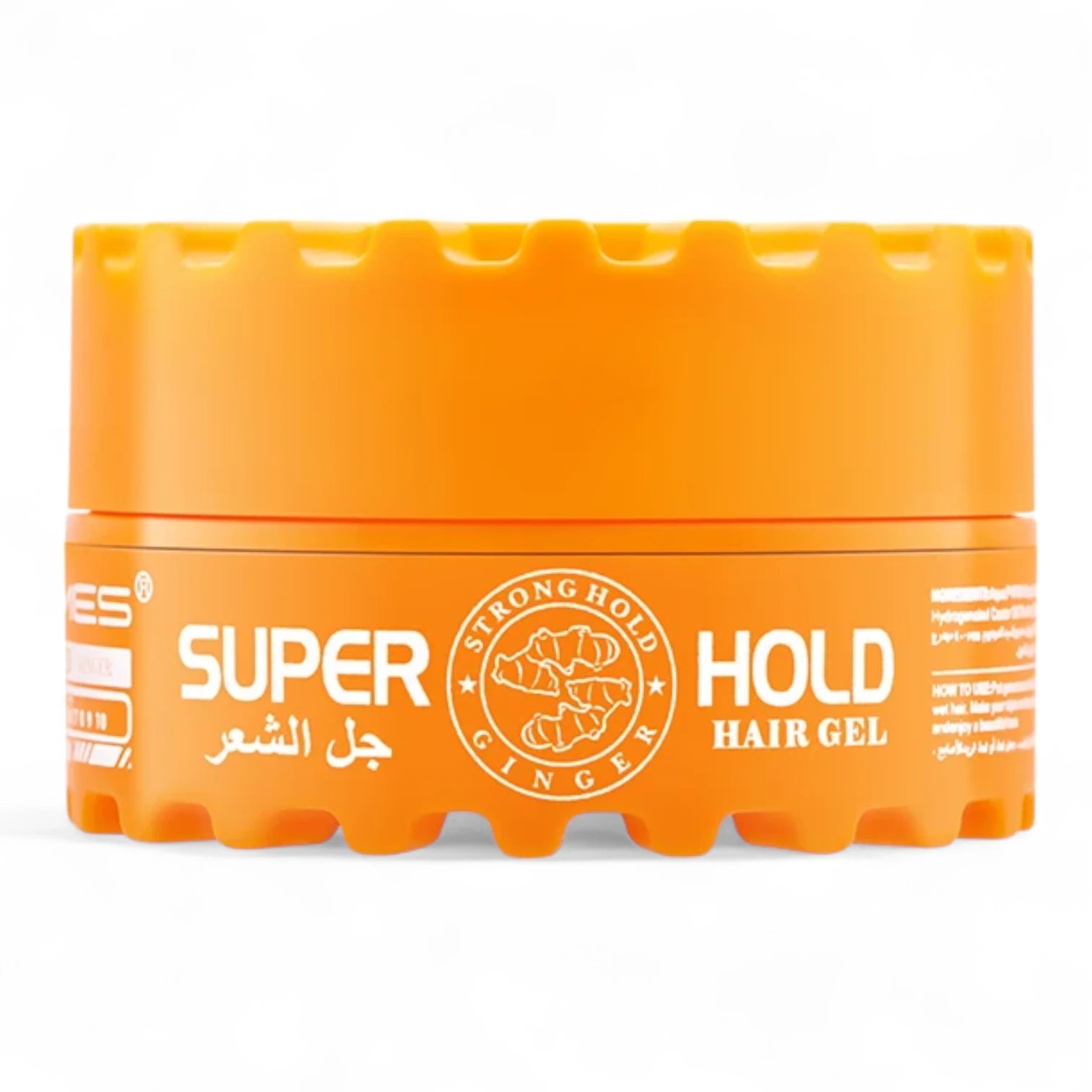 KMES Super Hold Hair Gel – Ginger Scent – 150ml | Non-Sticky, Quick-Dry, Strong Hold for Curly & Hard Hair - Damoo