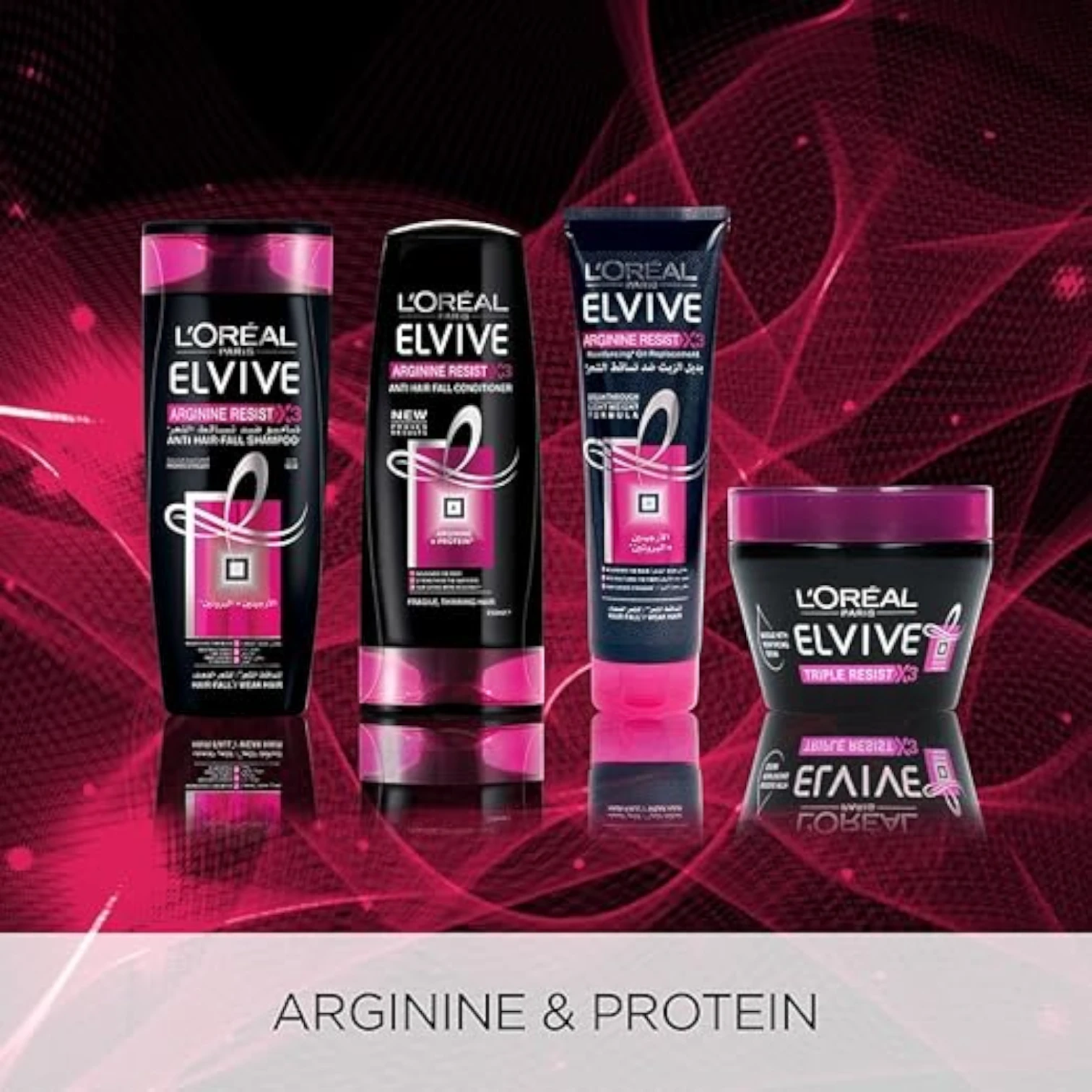 L’Oreal Paris Elvive Arginine Resist Oil Replacement | Hair Fall Control Treatment with Arginine + Protein | Strengthens & Nourishes Weak Hair - Damoo