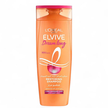 L'Oréal Paris Elvive Dream Long Restoring Shampoo 200ml | With Castor Oil & Vegetal Proteins | Strengthens & Repairs Long Hair with Split Ends - Damoo