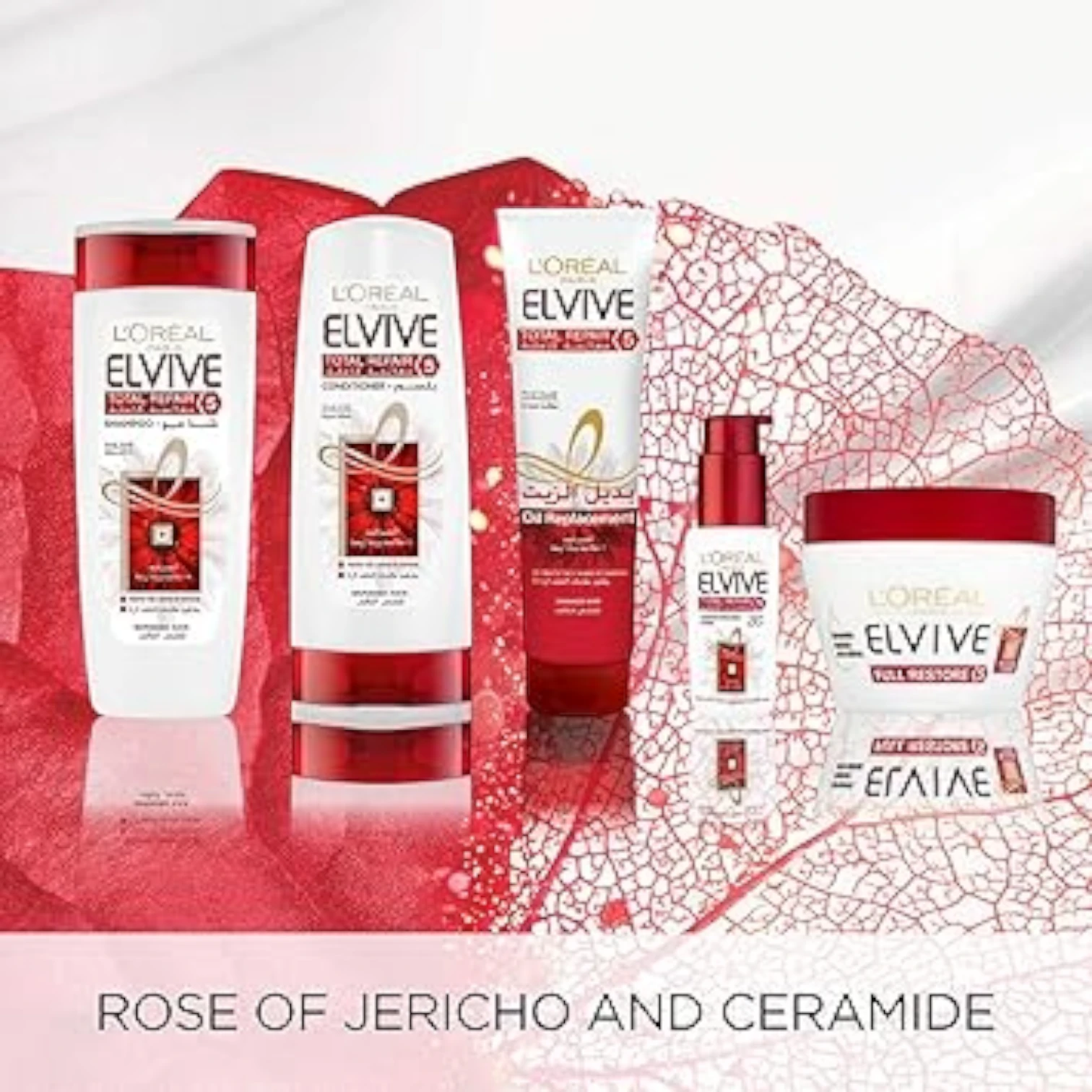 L’Oréal Paris Elvive Total Repair 5 Repairing Oil Replacement | With Pro-Keratin & Ceramide | Frizz Control & Damage Repair | Paraben-Free | For Damaged Hair - Damoo