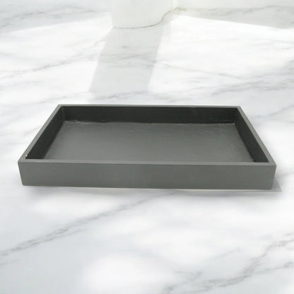 Leather Decorative Serving Tray – Multi-Use Organizer for Food, Perfume, Jewelry & Home Décor - Modern Farmhouse Style - Damoo