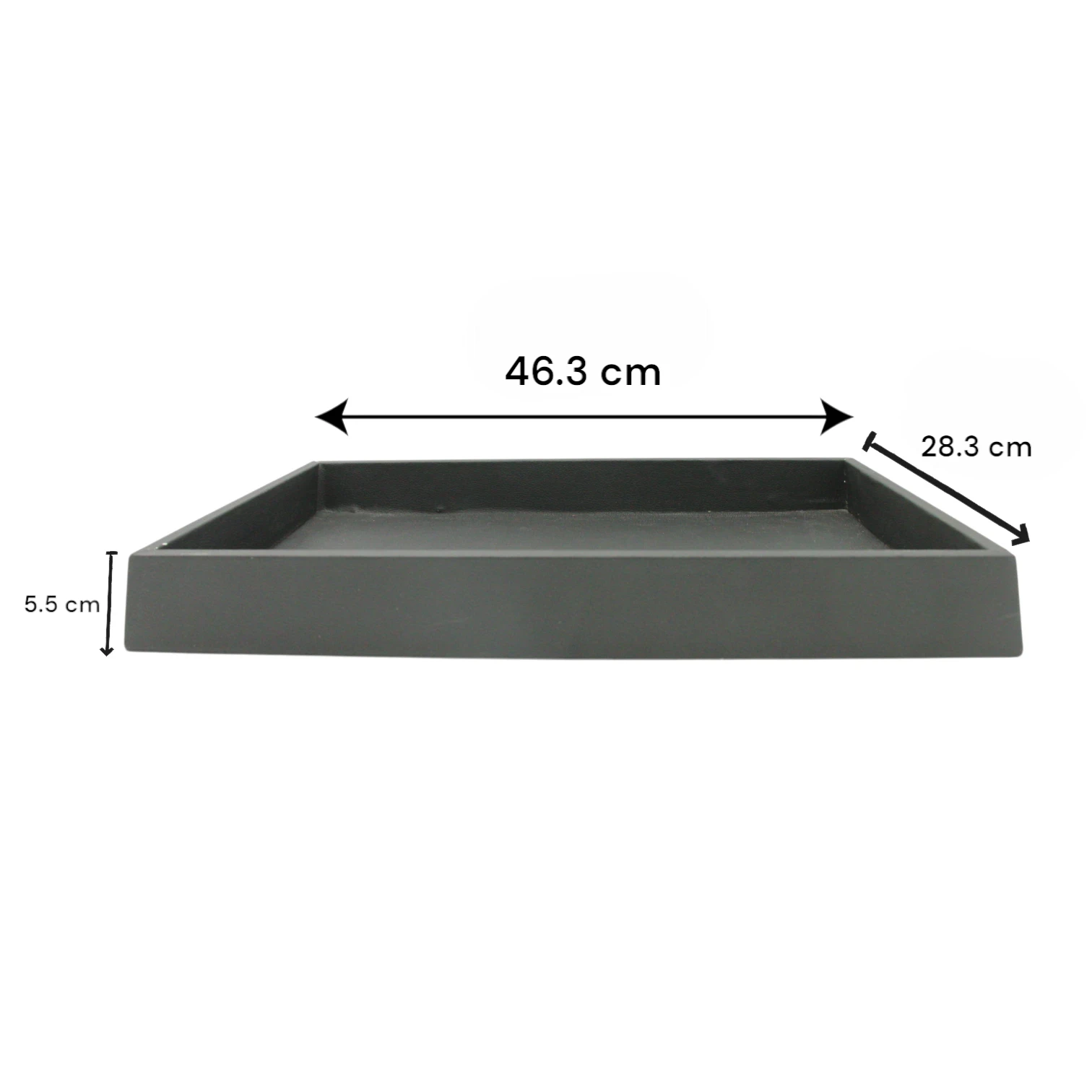 Leather Decorative Serving Tray – Multi-Use Organizer for Food, Perfume, Jewelry & Home Décor - Modern Farmhouse Style - Damoo