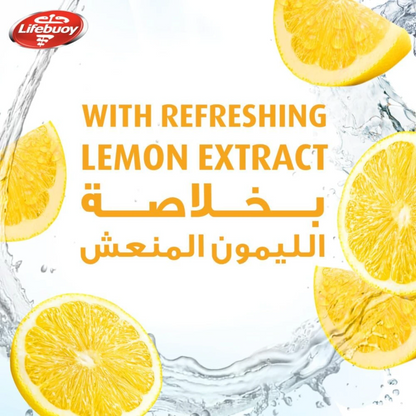 Lifebuoy Lemon Fresh Antibacterial Body Wash 300ml (Pack of 2) – 12 Hour Germ Protection & Citrus Freshness, Multivitamin Formula - Damoo