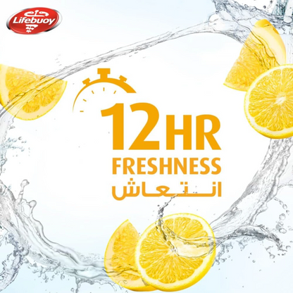 Lifebuoy Lemon Fresh Antibacterial Body Wash 300ml (Pack of 2) – 12 Hour Germ Protection & Citrus Freshness, Multivitamin Formula - Damoo
